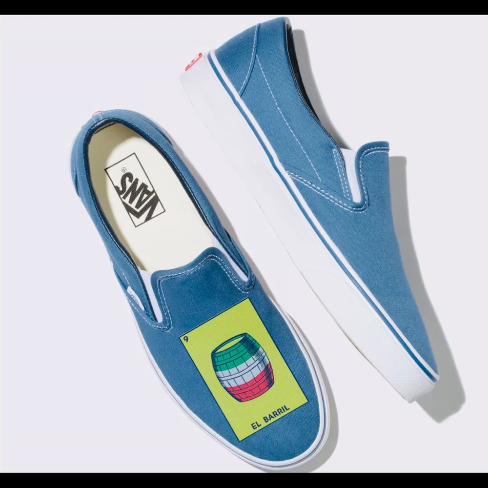 Customized Unisex Loteria Slip On Vans